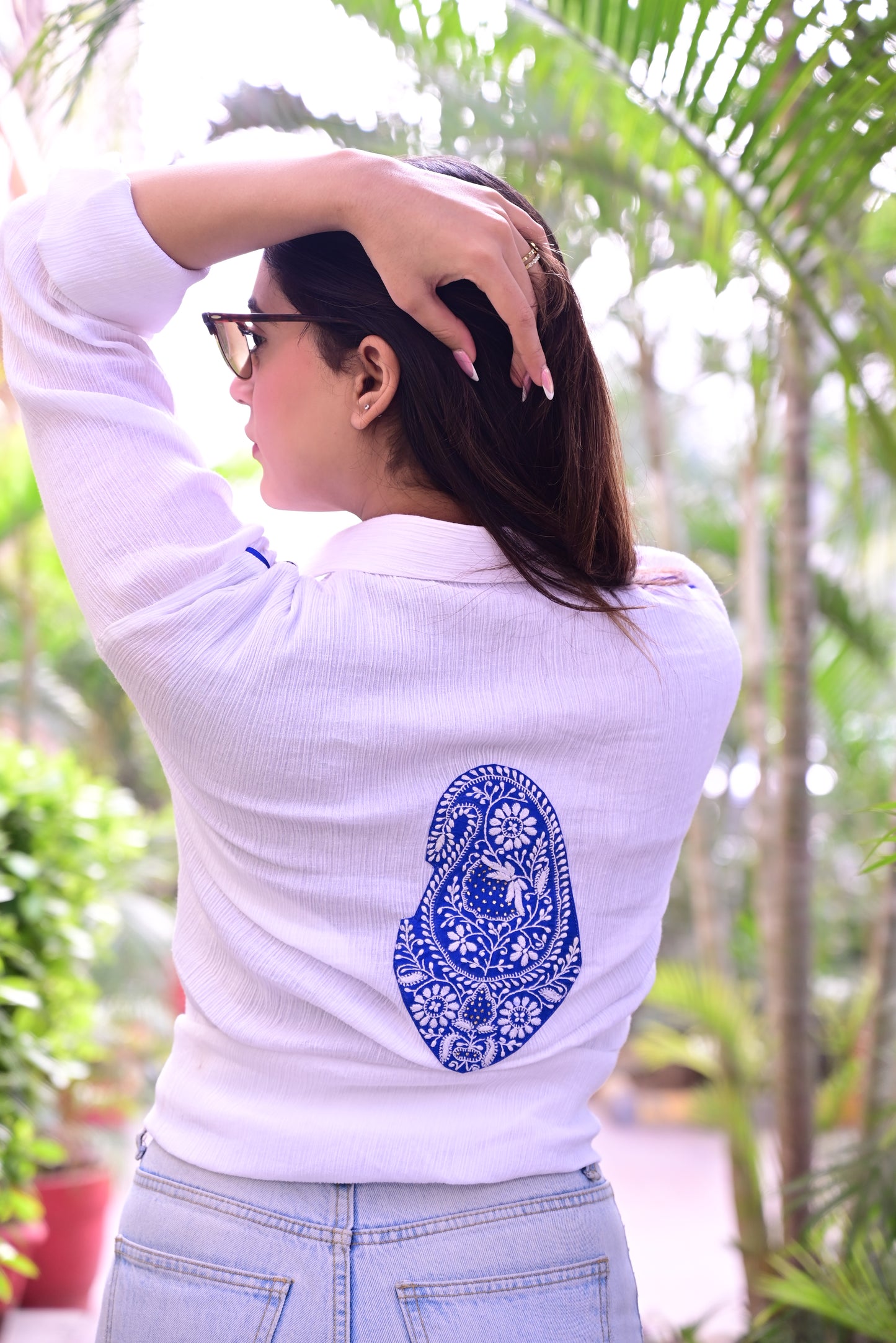 Printed Chikankari Shirt