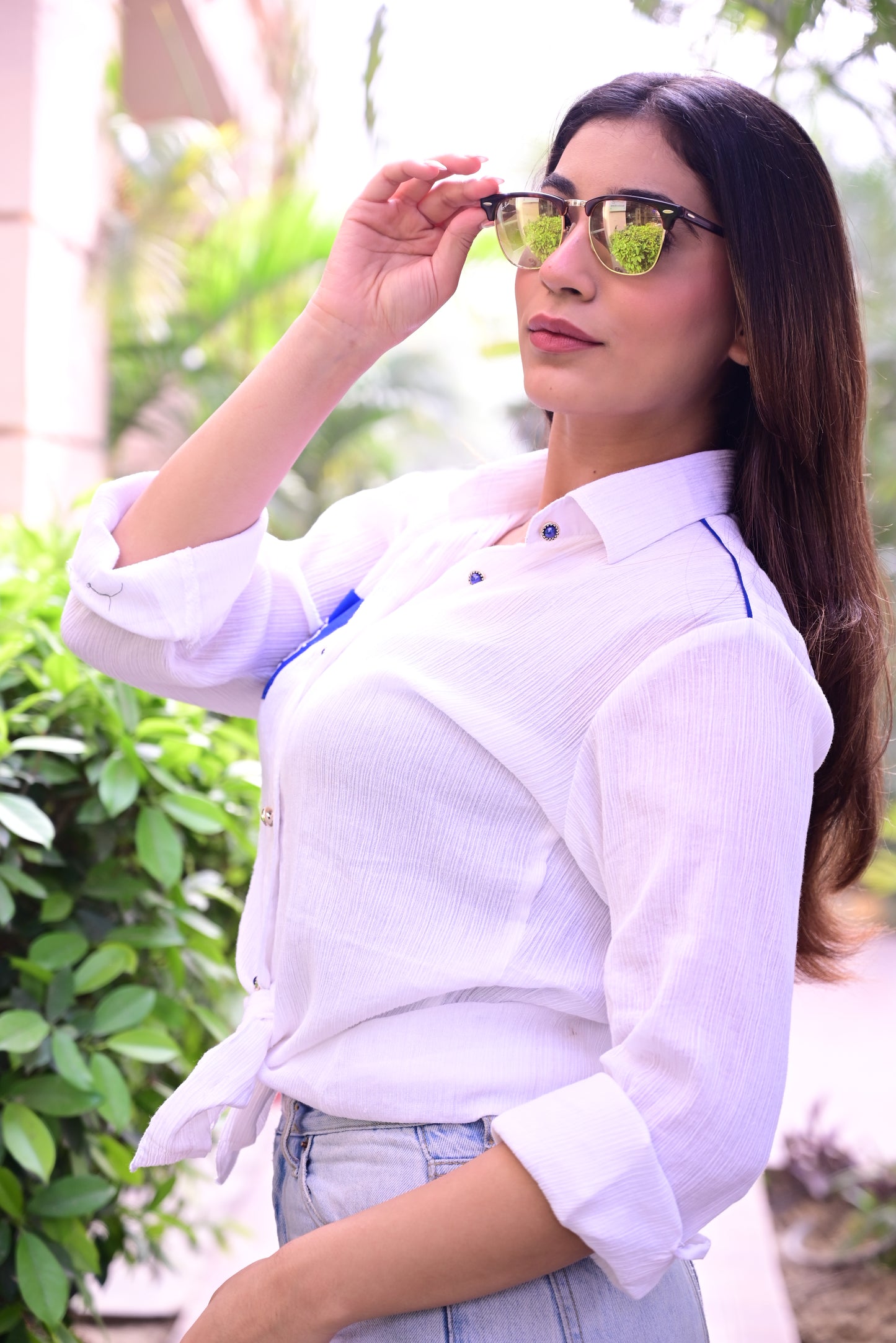 Printed Chikankari Shirt