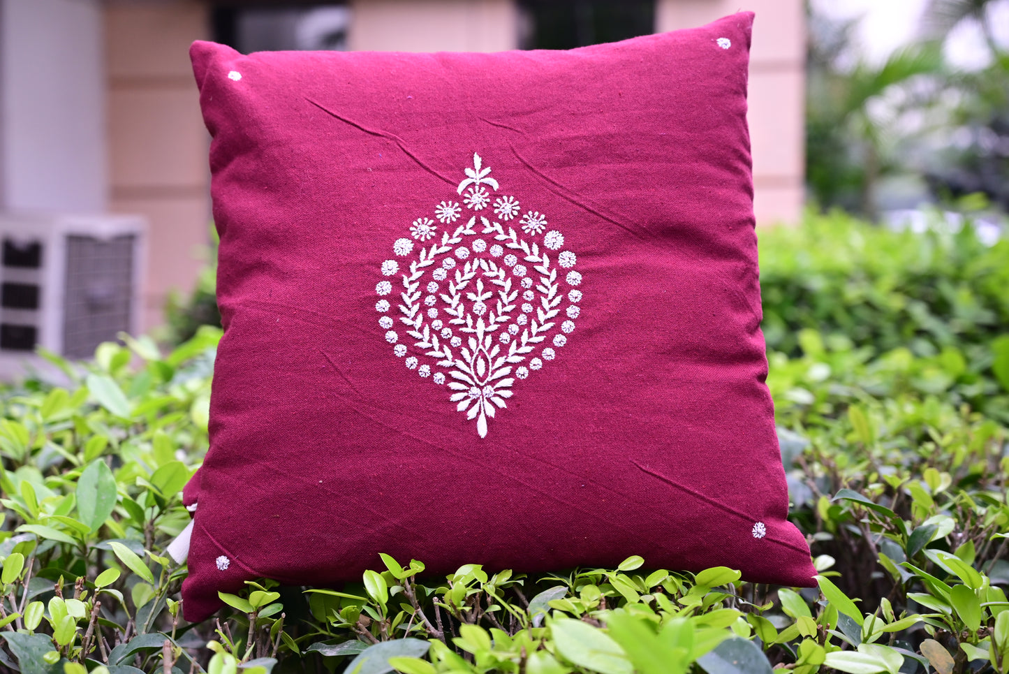 Chikankari Cushion cover