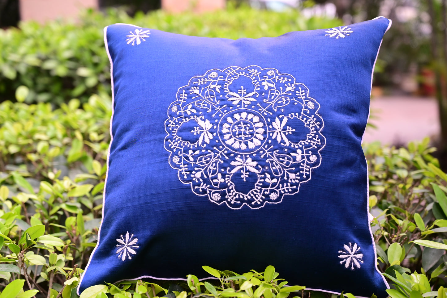 Chikankari Cushion cover
