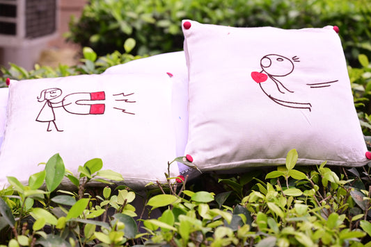 Chikankari Cushion Covers