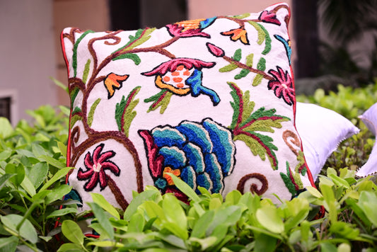 Chikankari Cushion cover