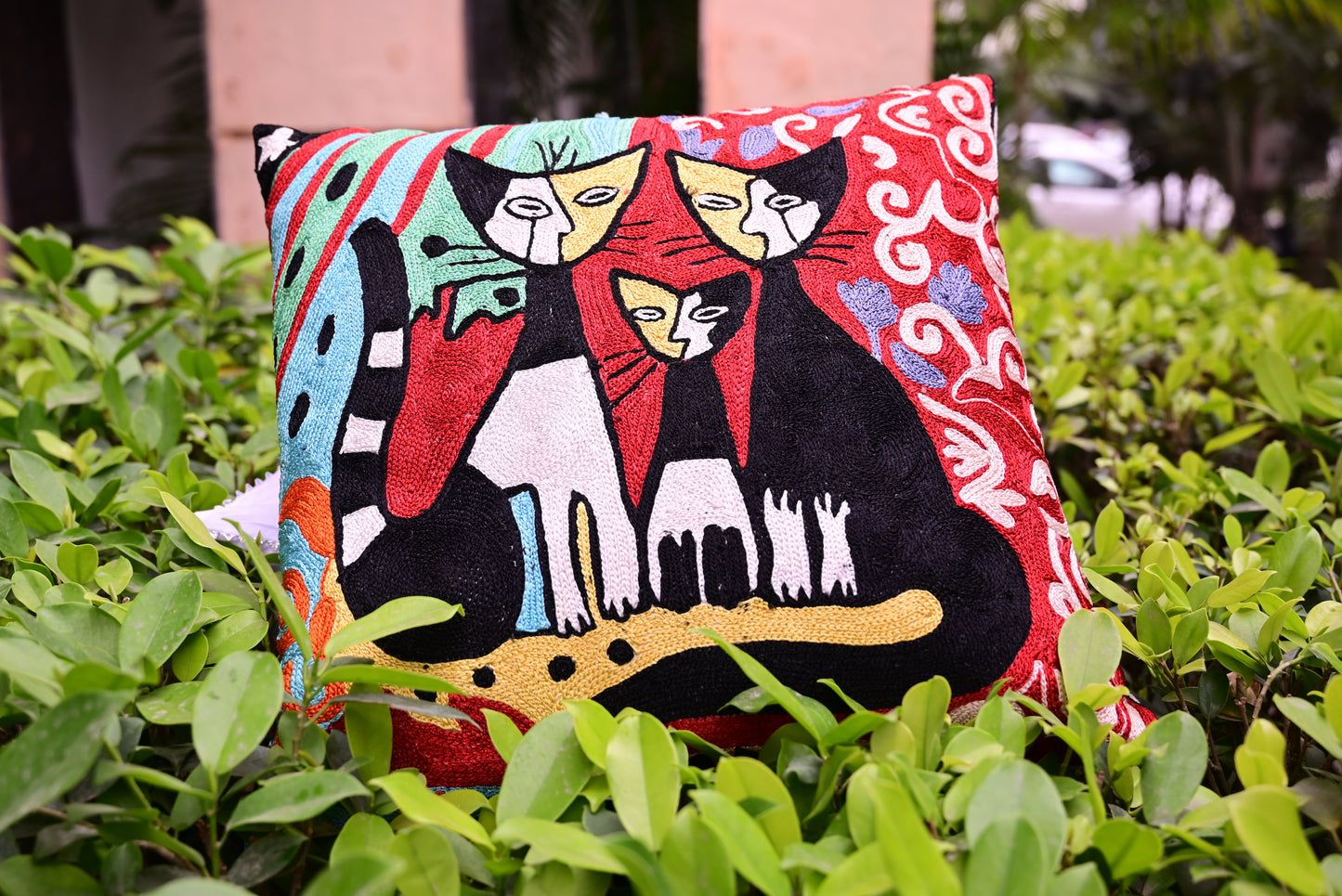 Chikankari Cushion
