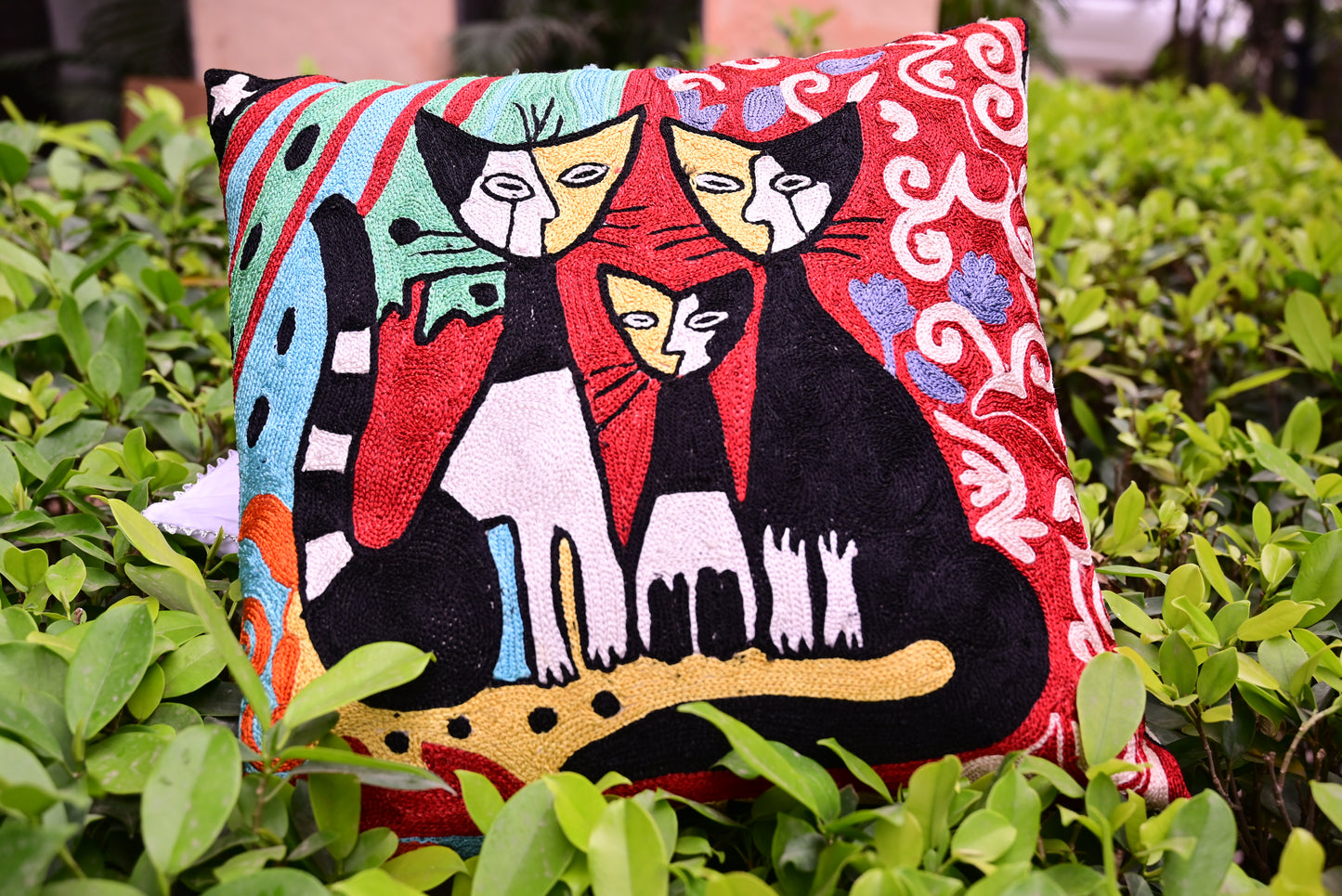 Chikankari Cushion