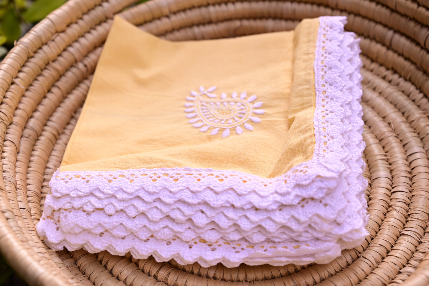 Chikankari Dining Napkins