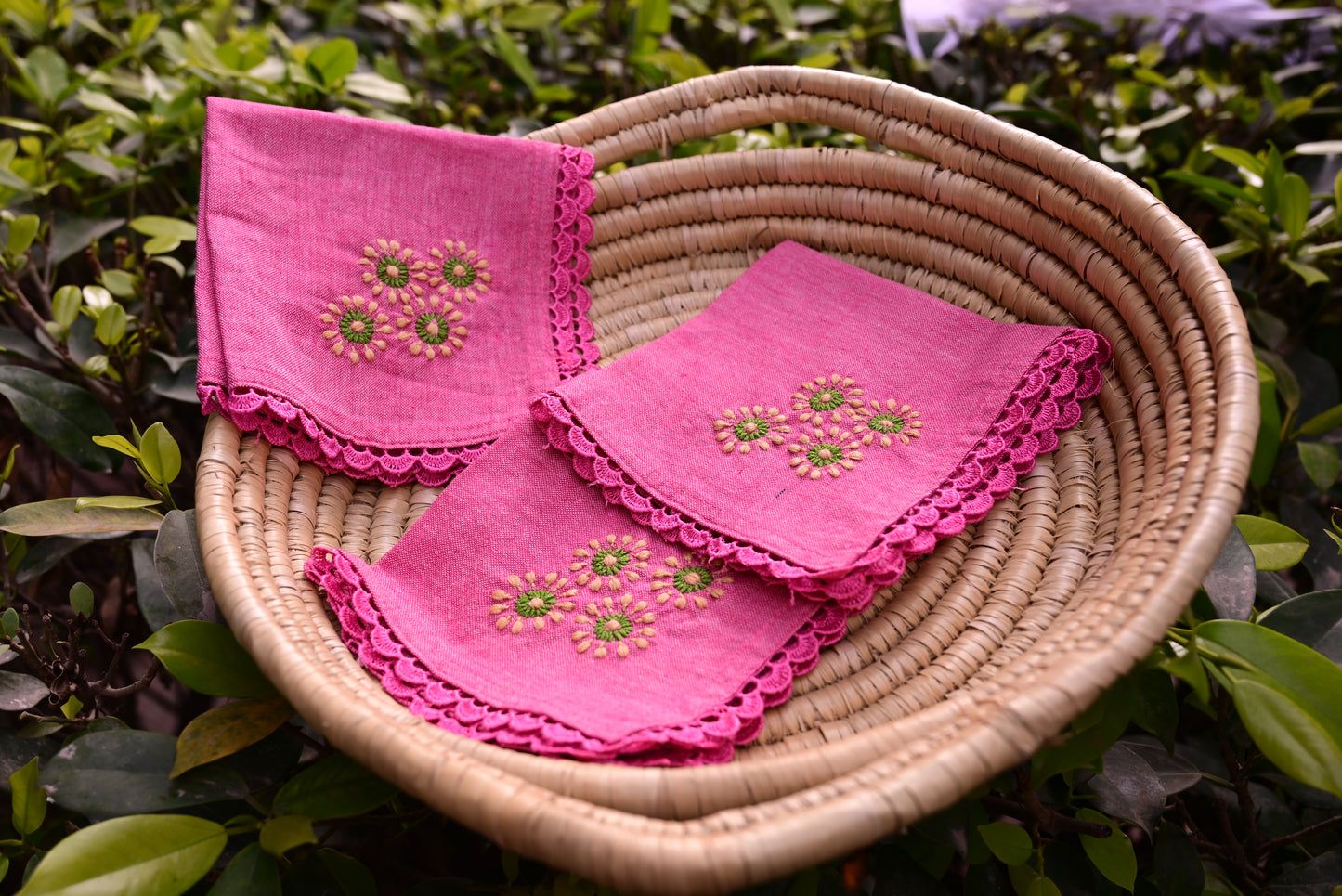Chikankari Dining Napkins
