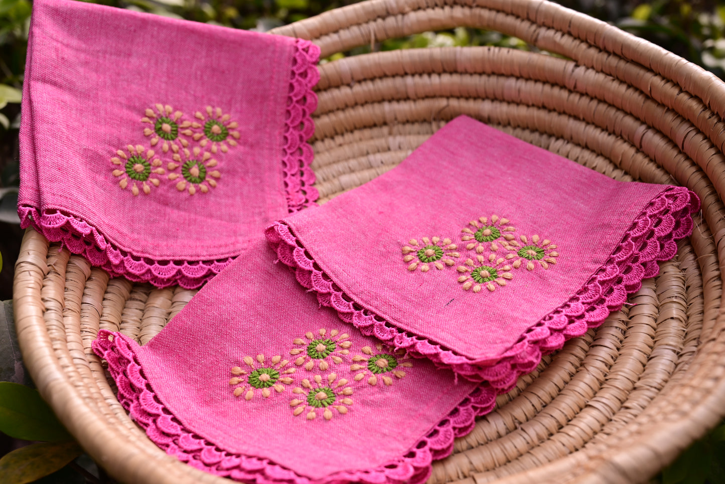Chikankari Dining Napkins
