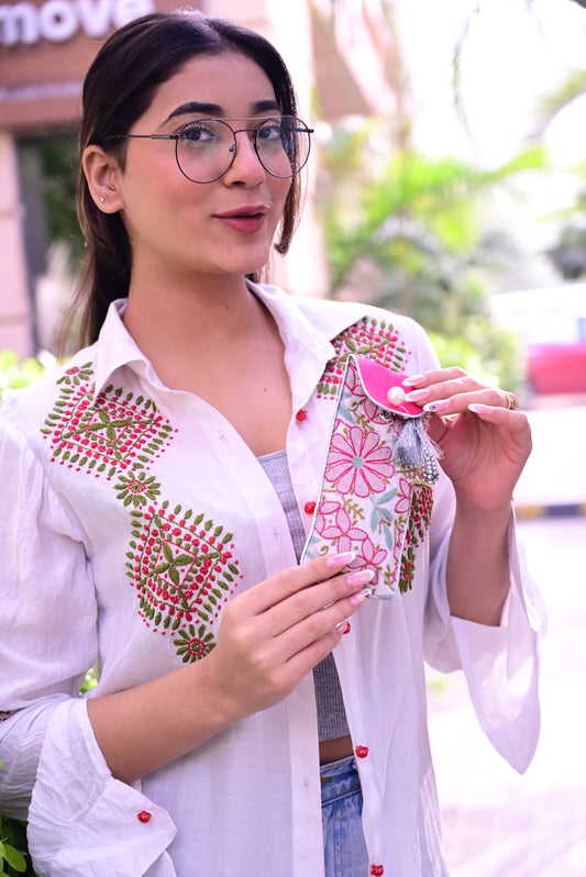 Printed Chikankari Shirt