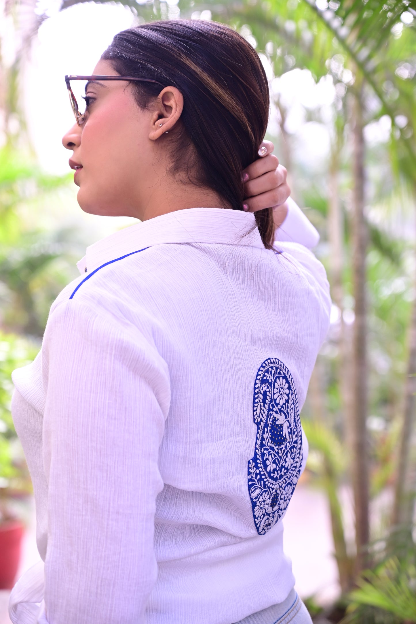 Printed Chikankari Shirt